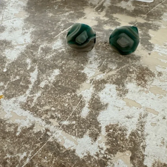 Machete Brand Green Sculptural Studs - New - Picture 3 of 5